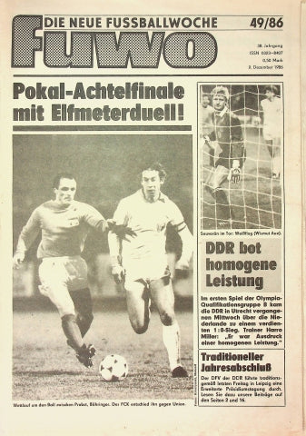 Fuwo Fussballwoche 49/1986