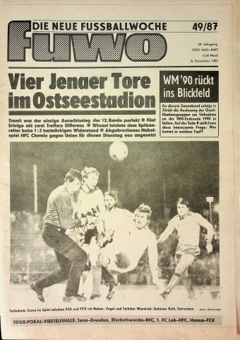 Fuwo Fussballwoche 49/1987