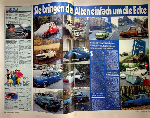 Inhaltsverzeichnis Auto Bild 49/1990