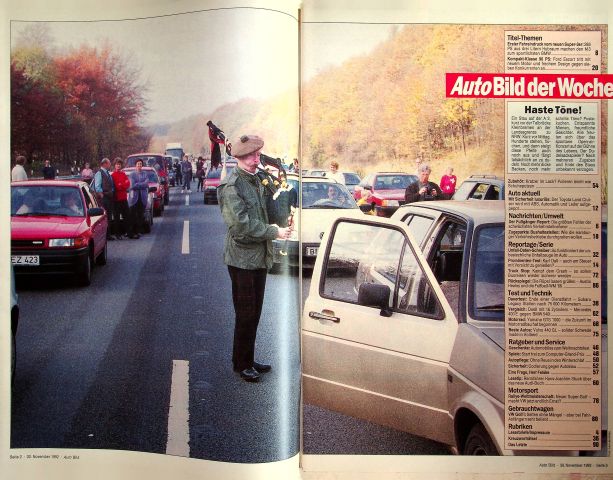 Inhaltsverzeichnis Auto Bild 49/1992