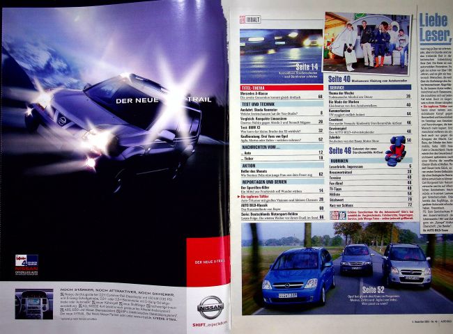 Inhaltsverzeichnis Auto Bild 49/2003