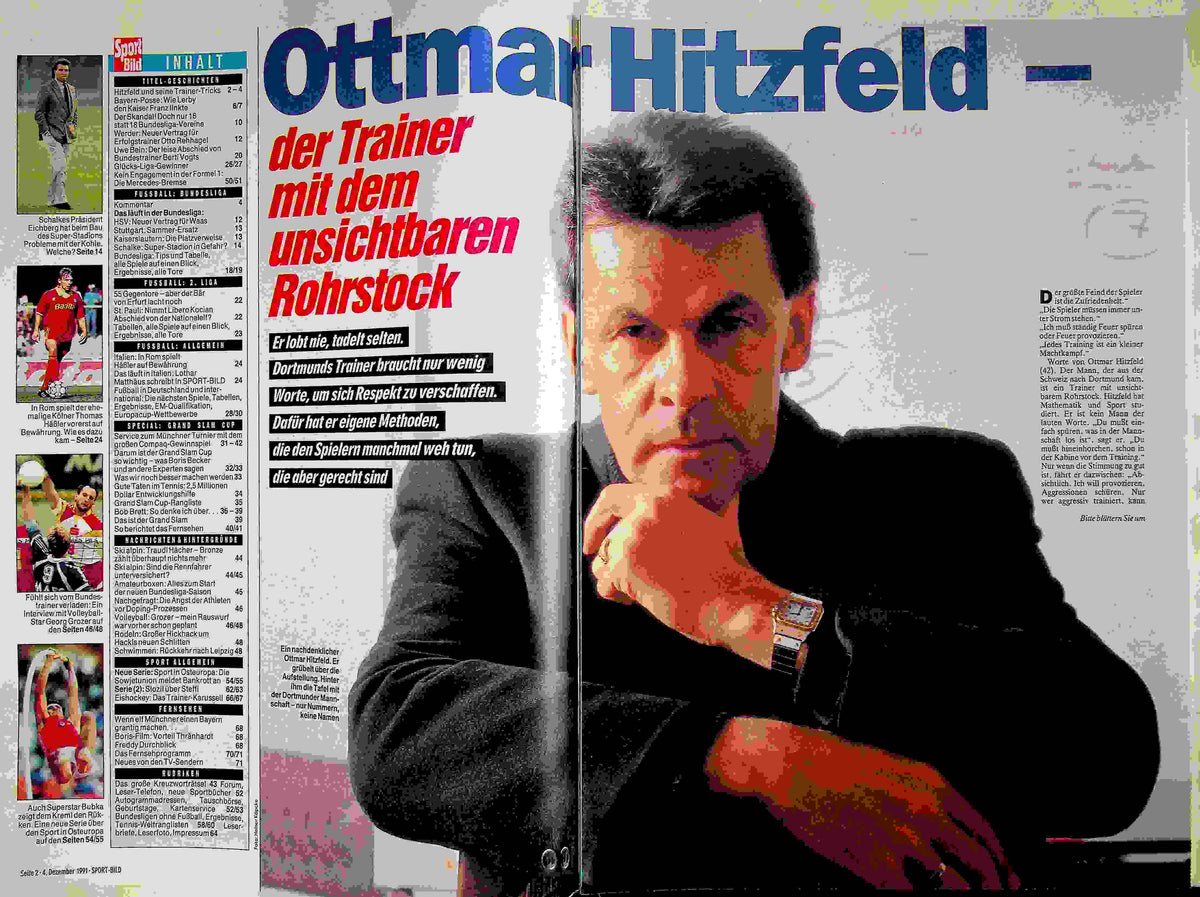 Inhaltsverzeichnis Sport Bild 50/1991