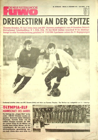 Fuwo Fussballwoche 51/1976