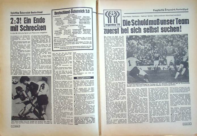 Inhaltsverzeichnis Kicker 51/1978