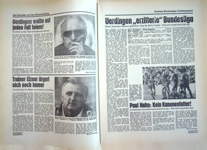 Inhaltsverzeichnis Kicker 51/1979