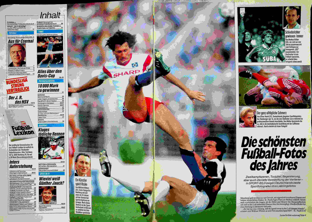 Inhaltsverzeichnis Sport Bild 51/1988