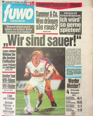 Fuwo Fussballwoche 51/1990