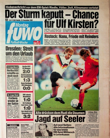 Fuwo Fussballwoche 51/1991