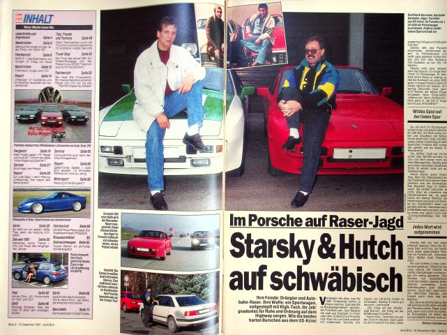 Inhaltsverzeichnis Auto Bild 51/1991