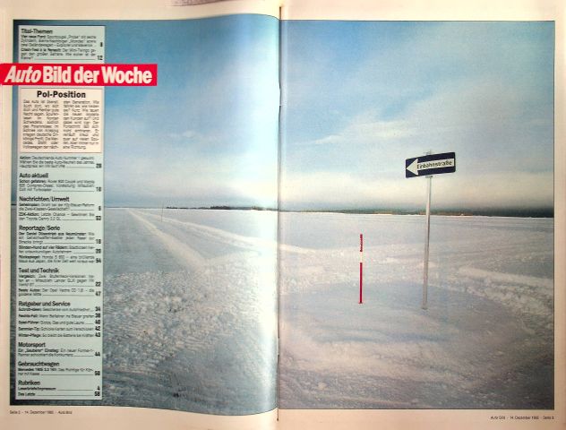 Inhaltsverzeichnis Auto Bild 51/1992