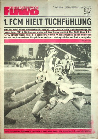 Fuwo Fussballwoche 52/1974