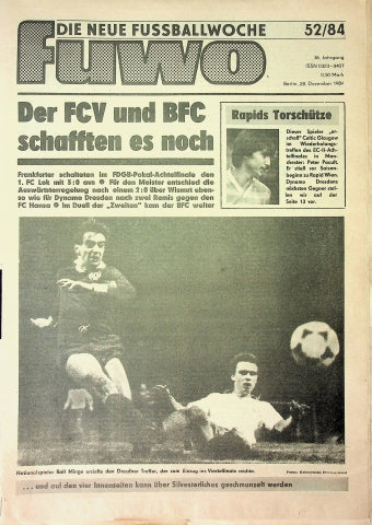 Fuwo Fussballwoche 52/1984
