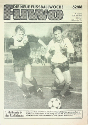 Fuwo Fussballwoche 52/1986