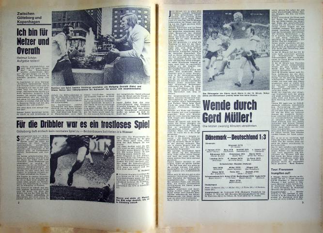 Inhaltsverzeichnis Kicker 53/1971