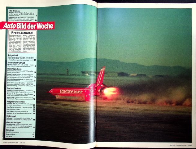 Inhaltsverzeichnis Auto Bild 53/1992