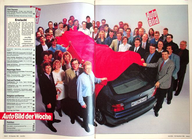 Inhaltsverzeichnis Auto Bild 53/1993