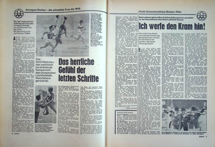 Inhaltsverzeichnis Kicker 61/1976