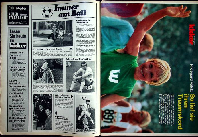 Inhaltsverzeichnis Kicker 62/1971