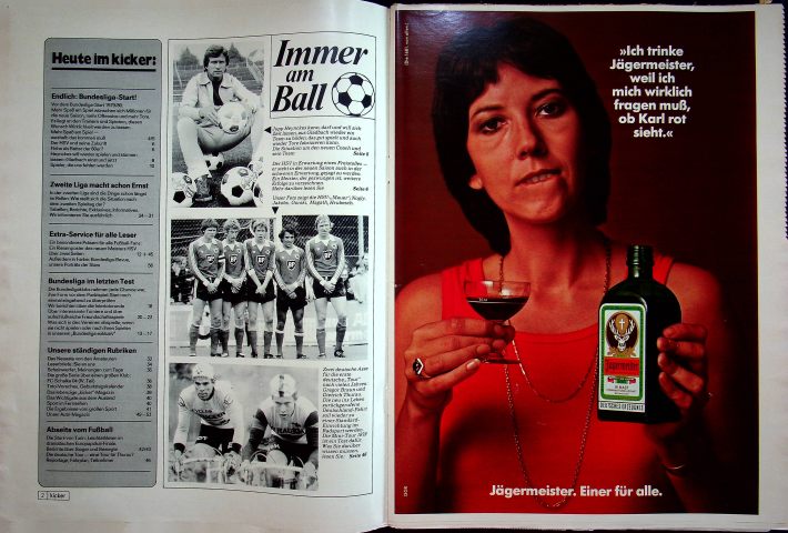 Inhaltsverzeichnis Kicker 64/1979