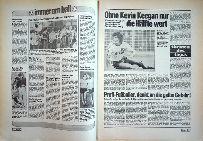 Inhaltsverzeichnis Kicker 65/1979