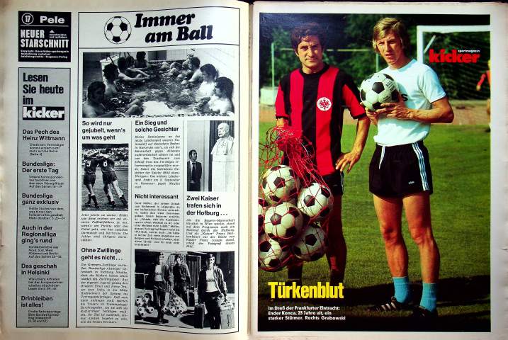 Inhaltsverzeichnis Kicker 66/1971