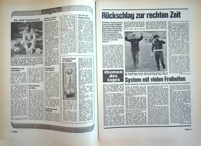 Inhaltsverzeichnis Kicker 67/1979