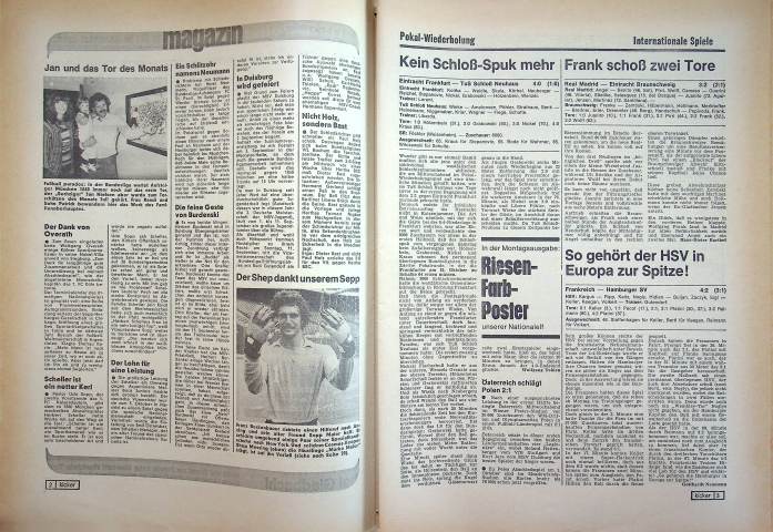 Inhaltsverzeichnis Kicker 69/1977