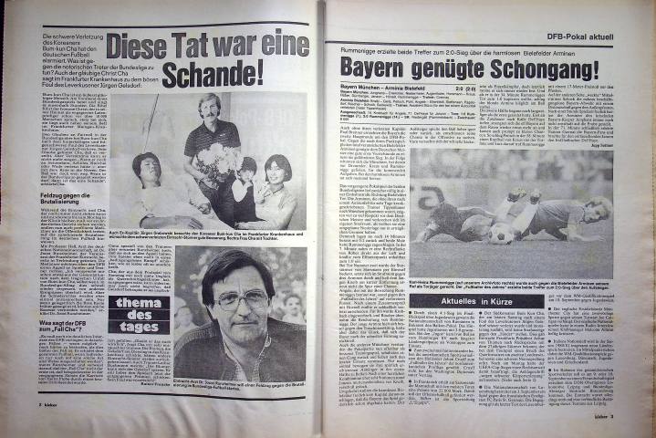 Inhaltsverzeichnis Kicker 69/1980