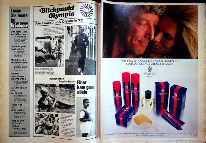 Inhaltsverzeichnis Kicker 70/1972
