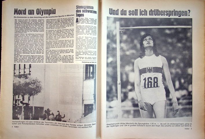 Inhaltsverzeichnis Kicker 73/1972