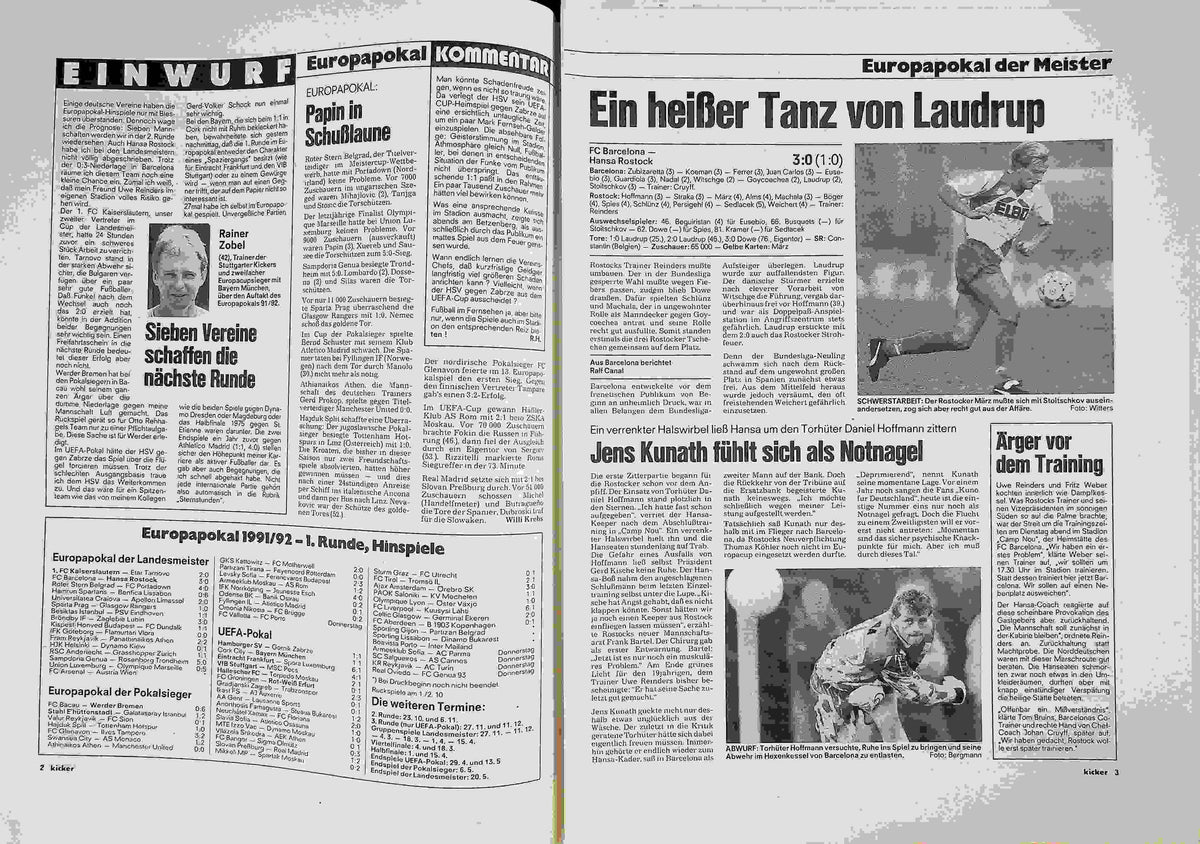 Inhaltsverzeichnis Kicker 75/1991