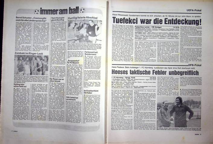 Inhaltsverzeichnis Kicker 77/1980