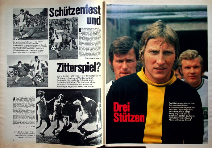 Inhaltsverzeichnis Kicker 78/1971