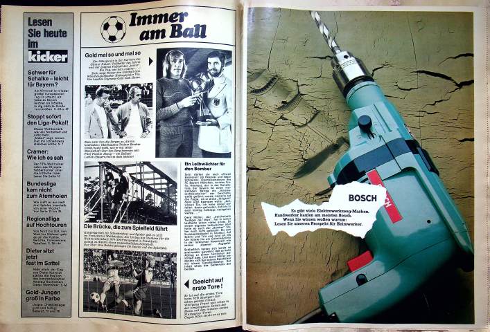 Inhaltsverzeichnis Kicker 78/1972