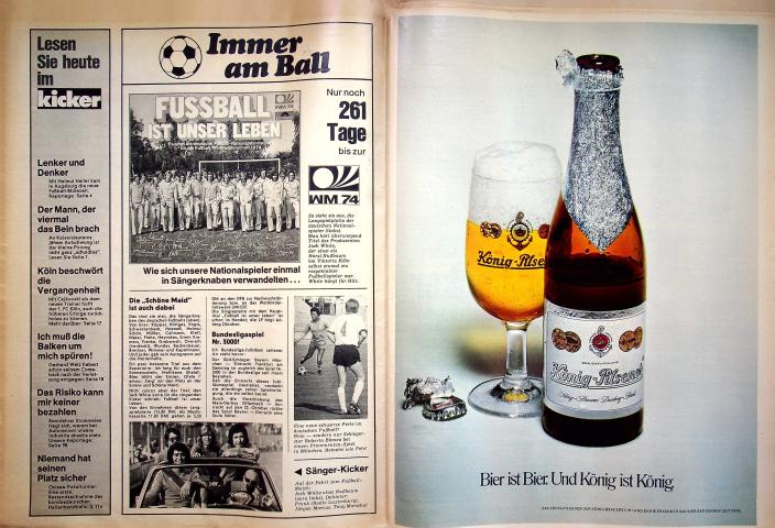Inhaltsverzeichnis Kicker 78/1973