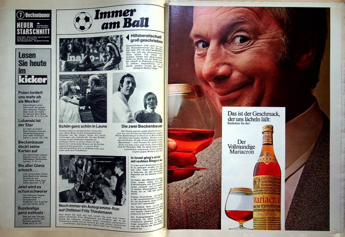 Inhaltsverzeichnis Kicker 80/1971