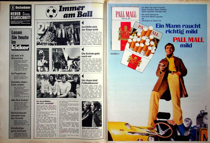 Inhaltsverzeichnis Kicker 82/1971