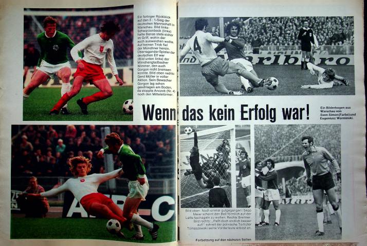 Inhaltsverzeichnis Kicker 84/1971
