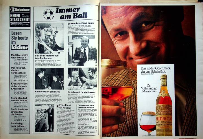 Inhaltsverzeichnis Kicker 86/1971