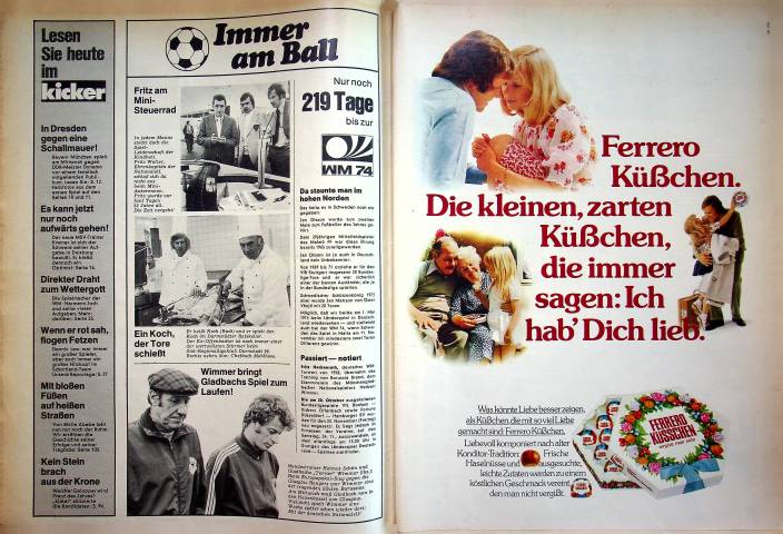 Inhaltsverzeichnis Kicker 90/1973