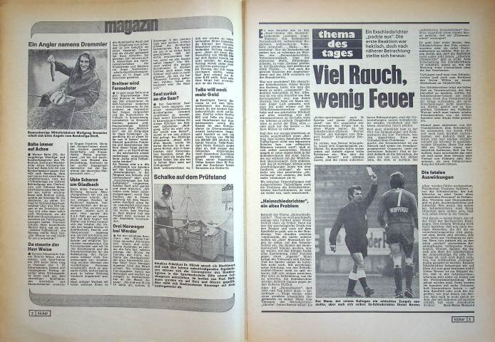 Inhaltsverzeichnis Kicker 91/1977