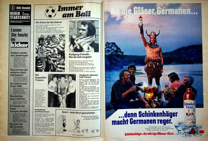 Inhaltsverzeichnis Kicker 92/1972
