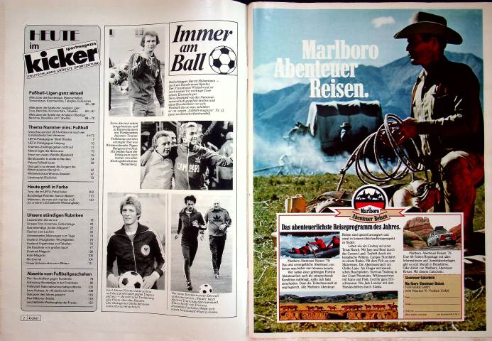 Inhaltsverzeichnis Kicker 94/1978