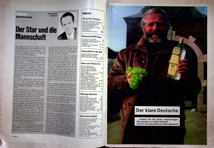 Inhaltsverzeichnis Kicker 94/1980
