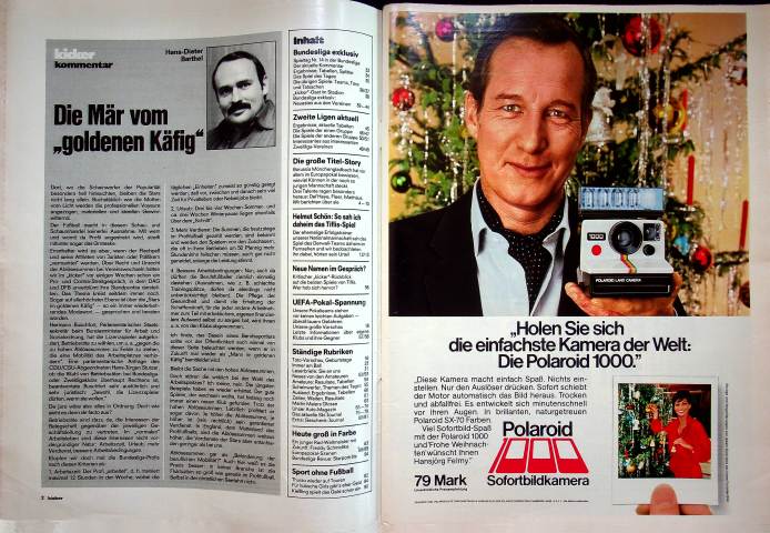 Inhaltsverzeichnis Kicker 96/1979