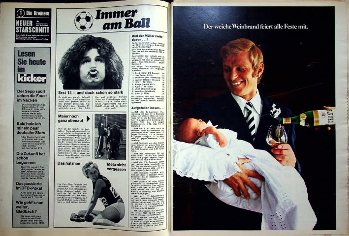 Inhaltsverzeichnis Kicker 98/1971