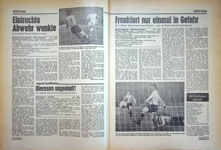 Inhaltsverzeichnis Kicker 99/1977